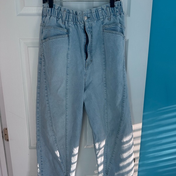 We The Free Denim - Free People cinched elastic waist jeans